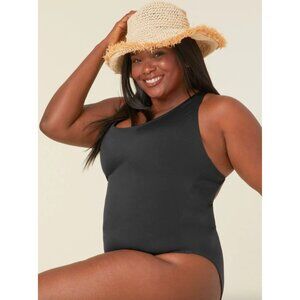 Andie Swim Tulum One-Piece Swimsuit Black
